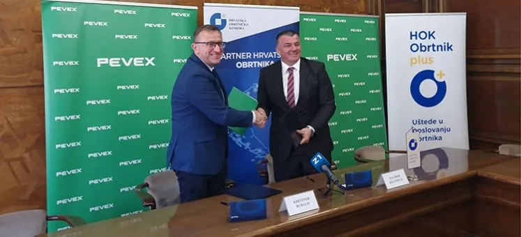 PEVEX d.d. i Hrvatska obrtnička komora potpisali su Sporazum o suradnji u projektu HOK Obrtnik plus